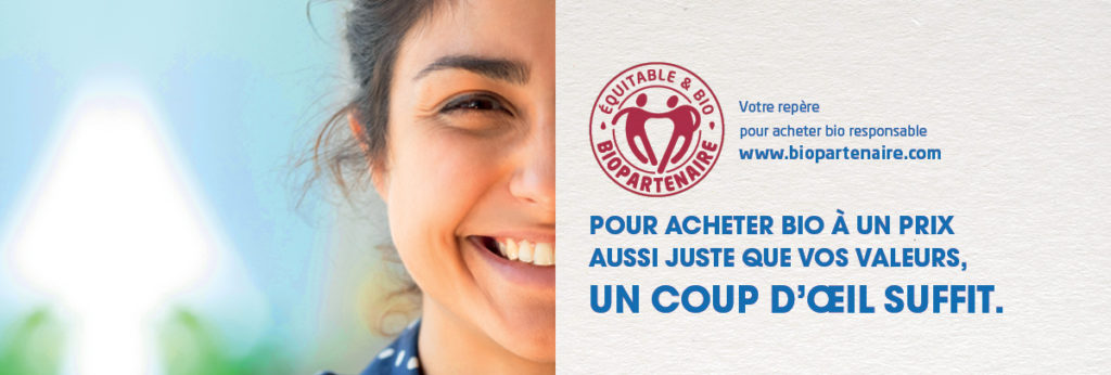 Bio partenaire ! Pour acheter bio à un prix aussi juste que vos valeurs, un coup d'oeil suffit
