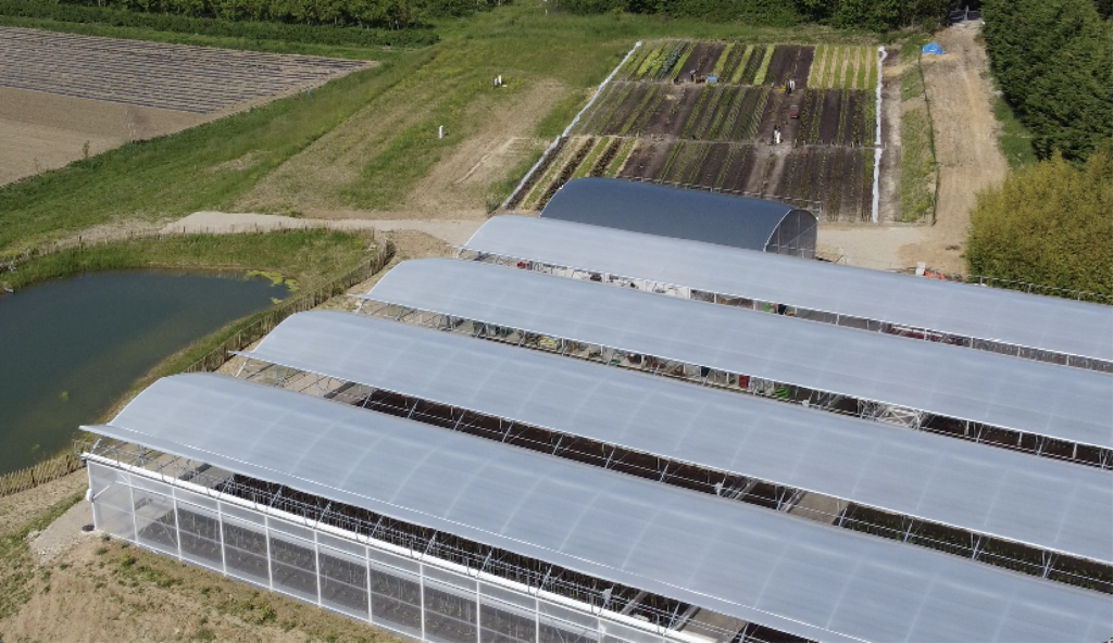 Ferme NeoFarm vue du ciel