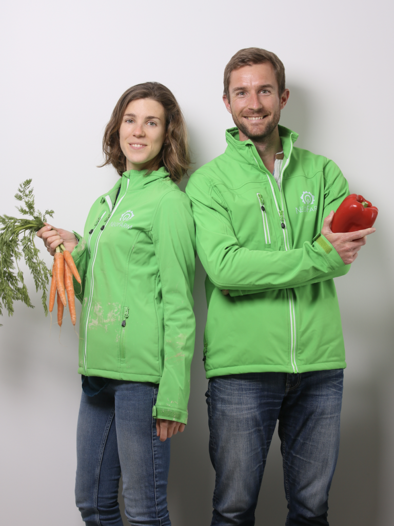 Alexia Rey et Olivier le Blainvaux, co-fondateurs de NeoFarm