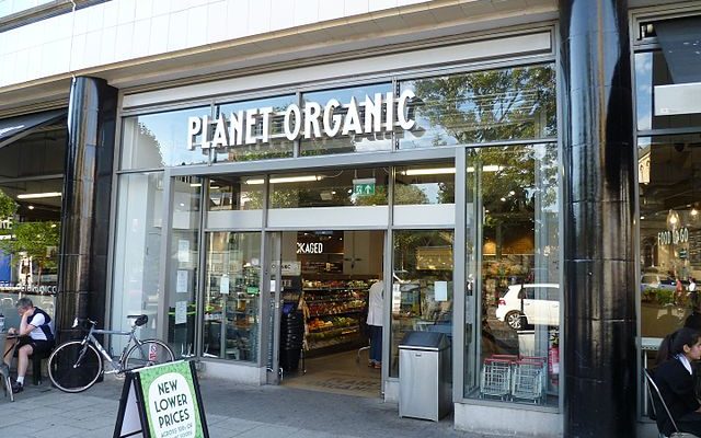 Planet Organic est une chaine privée britannique qui a de grandes ambitions. Ici le magasin de Muswell Hill, à Londres.