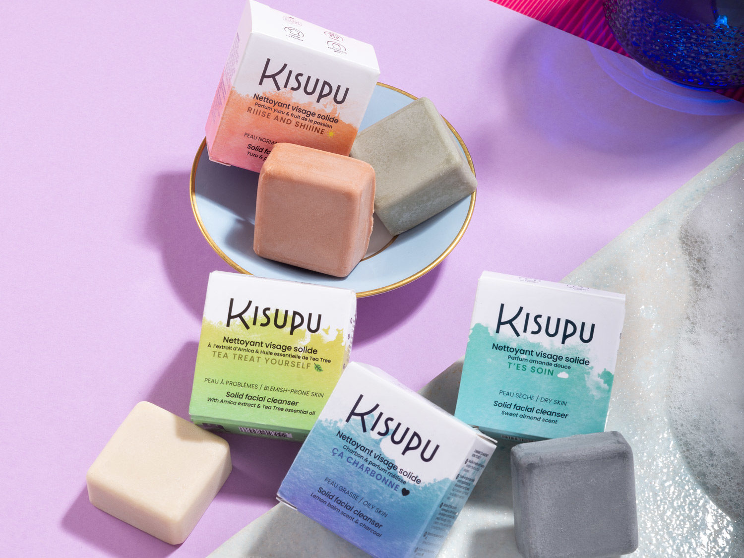 KISUPU, gamme nettoyants visages
